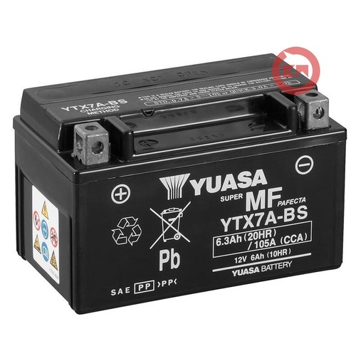 Yuasa battery 12v 6ah ytx7a - 12v, ytx7a-bs