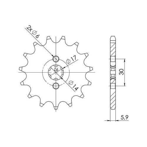 Sgr sprocket p420 - sgr,