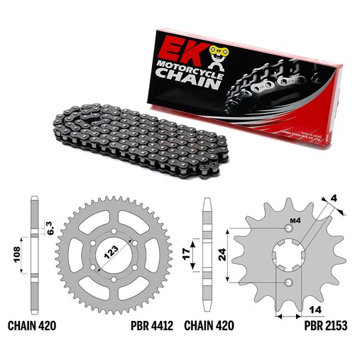 Aprilia rs4 2011 2013 chain - aprilia, 2011-2013