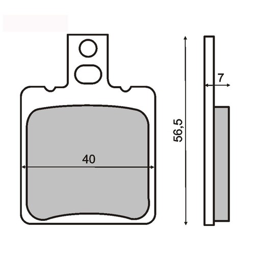 Pair brake pads brembo - pair,