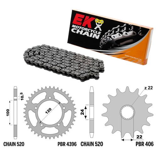 Aprilia 125 2006 2011 chain - aprilia,