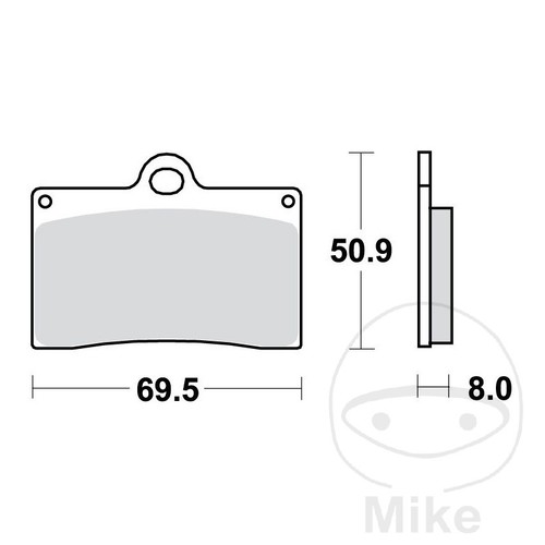 Trw sintered front brake pads - trw,