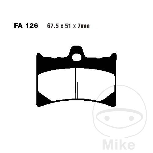 Ebc sintered brake pads - sintered,