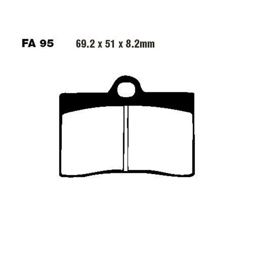 Pair ebc brake - ebc, fa095