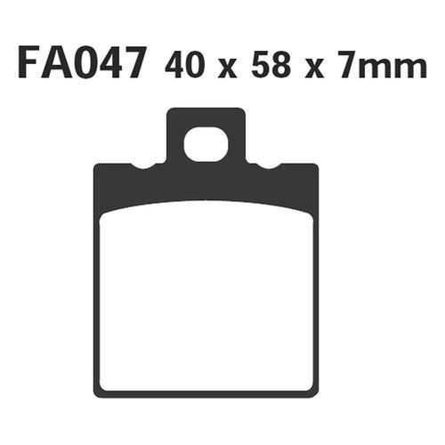 Pair brake pads ebc - brake,