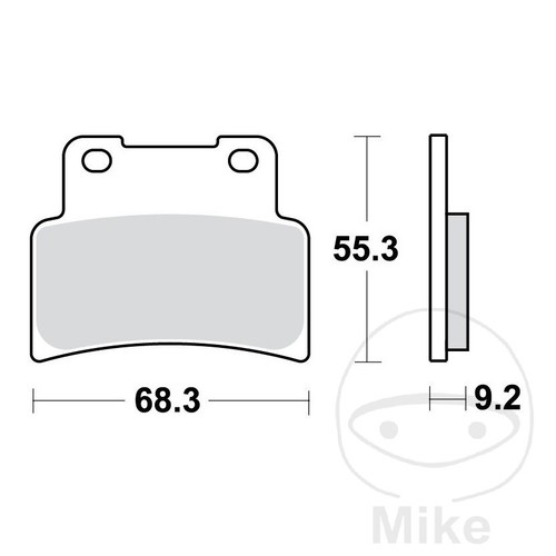Trw sintered front - front, pads