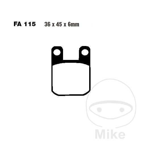 Ebc sintered brake pads - sintered,